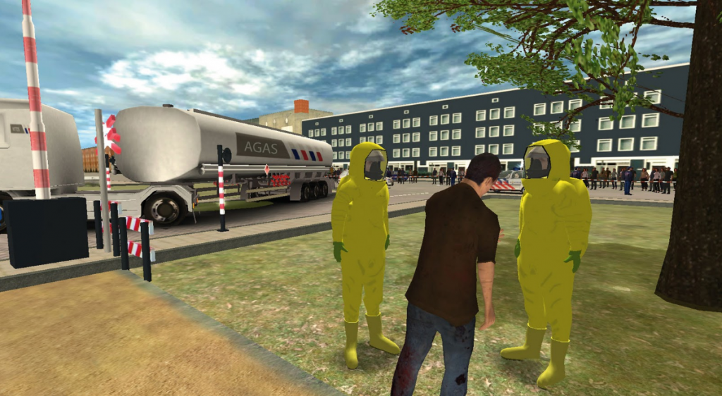 Accident scenario simulation via VR technology